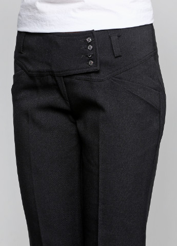 Темно-серые кэжуал демисезонные брюки Ut