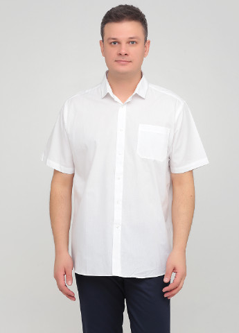 Белая кэжуал рубашка однотонная Cedarwood State