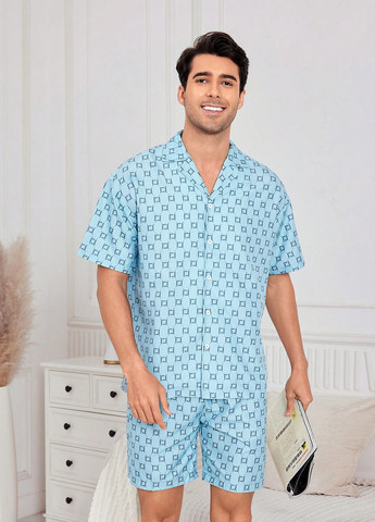 Пижама (рубашка, шорты) SHEIN (322849499)