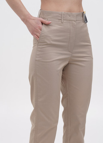Бежевые кэжуал летние укороченные брюки Marks & Spencer