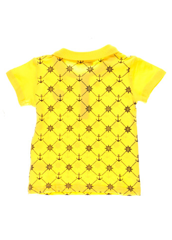 Желтая детская футболка-футболка для мальчика Mackays с геометрическим узором