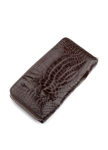 Гаманець Crocodile leather коричневий кежуал