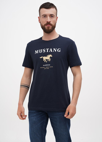 Темно-синя футболка Mustang