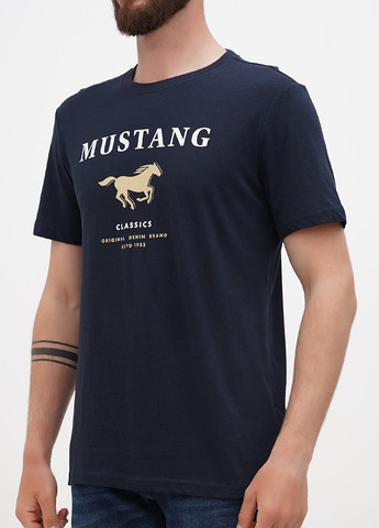 Темно-синяя футболка Mustang
