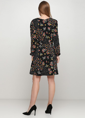 Комбинированное кэжуал платье клеш Oasis с цветочным принтом