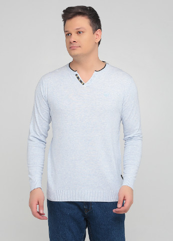 Светло-голубой демисезонный пуловер пуловер Benson & Cherry