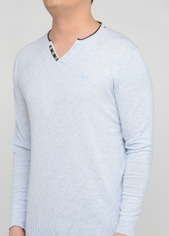 Светло-голубой демисезонный пуловер пуловер Benson & Cherry