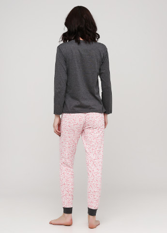 Комбинированная всесезон пижама (лонгслив, брюки) лонгслив + брюки Rinda Pijama