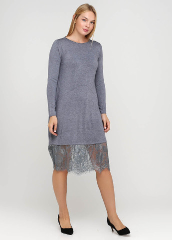 Сіра кежуал сукня сукня светр Made in Italy меланжева