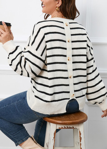 Чорно-білий демісезонний джемпер SHEIN