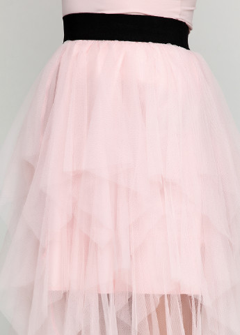 Розовая кэжуал однотонная юбка Capsule миди