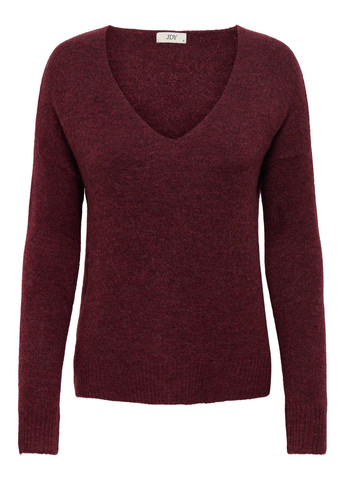 Темно-вишневый демисезонный пуловер пуловер Only