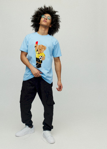 Голубая футболка мужская YAPPI