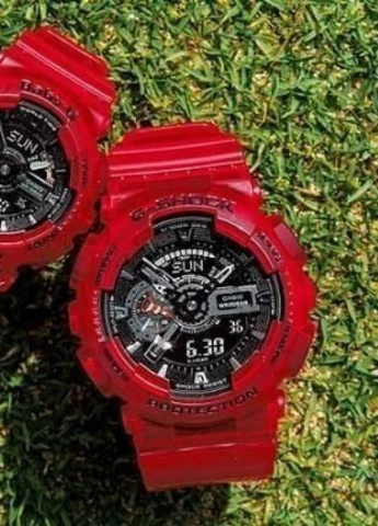 Мужские Часы GA-110CR-4AER кварцевые спортивные Casio (226691532)