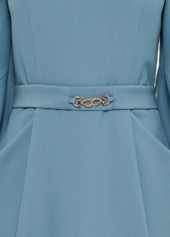 Голубое кэжуал платье футляр BGL однотонное