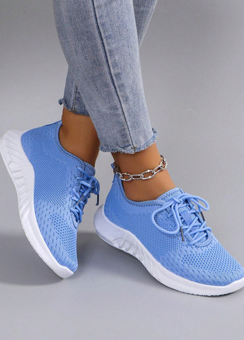 Кроссовки SHEIN светло-синие демисезоны (332388907)