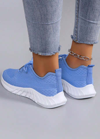 Кроссовки SHEIN светло-синие демисезоны (332388907)