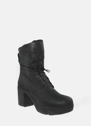 Зимние ботинки rf5209 черный Favi из натурального нубука