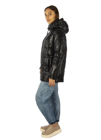 Черная демисезонная куртка пуховик Westland
