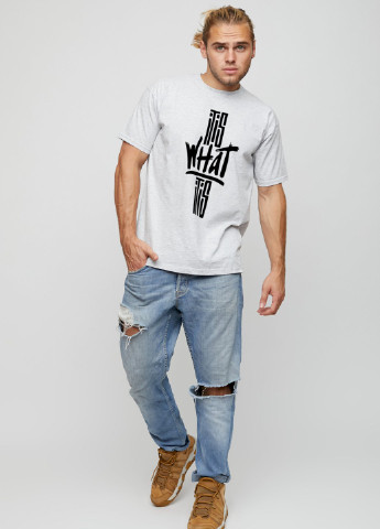 Серая футболка мужская basic YAPPI