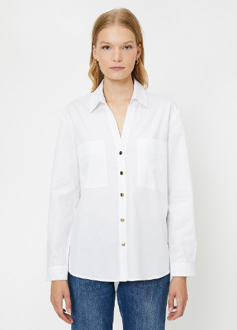 Белая демисезонная блуза KOTON