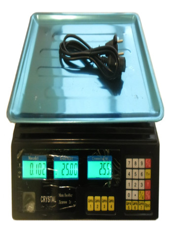Весы торговые электронные настольные до 40 кг Cryst-al (6632145) Francesco Marconi (214385240)