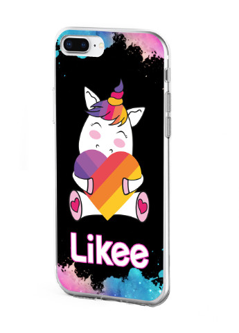 Чохол силіконовий Apple Iphone 8 plus Лайк Єдиноріг (Likee Unicorn) (6154-1037) MobiPrint (219284031)