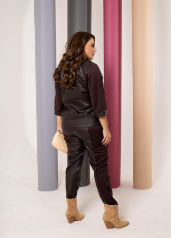Жіночий костюм двійка шоколадного кольору р.42/44 376280 New Trend (256030240)