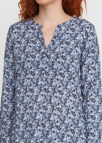 Серо-голубая демисезонная блуза Tom Tailor