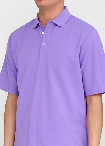 Сиреневая футболка-поло для мужчин Ralph Lauren однотонная
