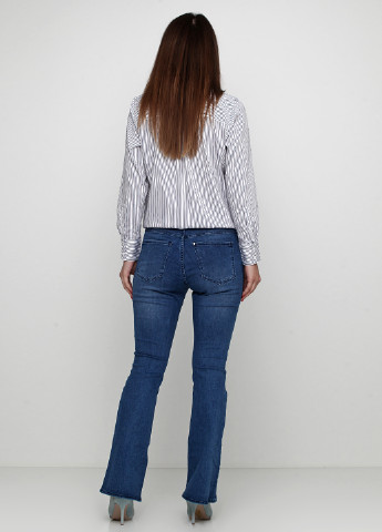 Синие демисезонные клеш джинсы H&M