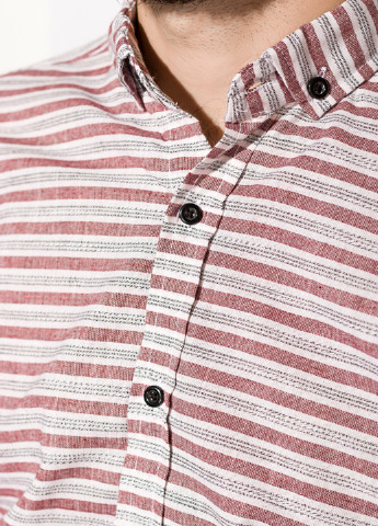 Бордовая кэжуал рубашка в полоску Sayfa
