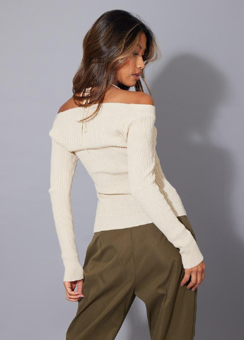 Светло-бежевый демисезонный свитер PrettyLittleThing