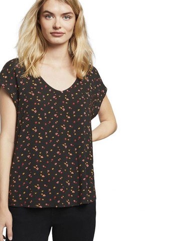 Чёрная блуза Tom Tailor