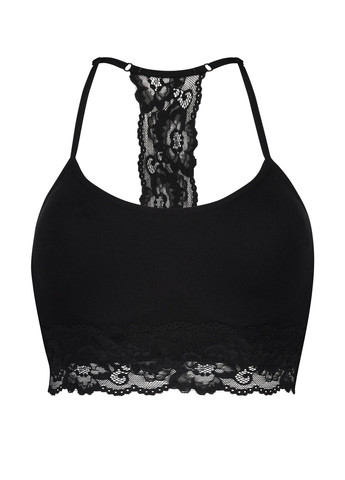 Чорний топ бюстгальтер Hunkemoller без кісточок поліамід