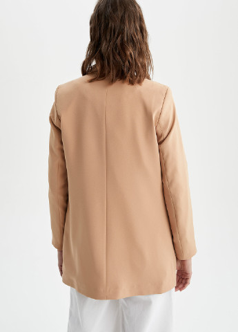 Песочный женский пиджак DeFacto - демисезонный