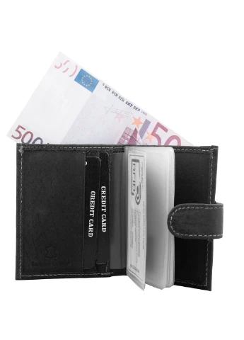 Чоловіча шкіряна візитниця 8х9,5х1,5 см DNK Leather (255710527)