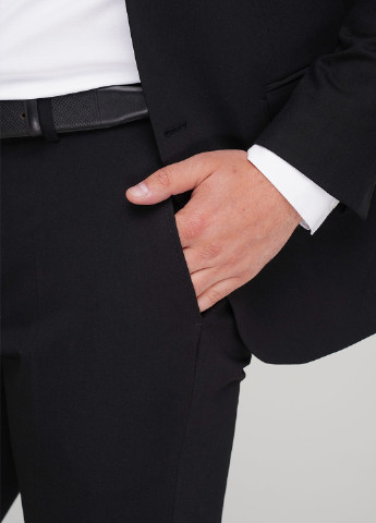 Чорний демісезонний костюм (піджак, брюки) брючний Trend Collection