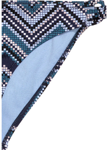 Темно-синие купальные трусики с геометрическим узором H&M
