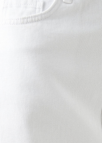 Белая джинсовая однотонная юбка KOTON