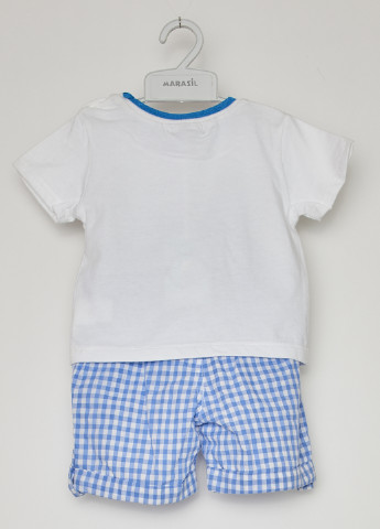 Белый летний комплект (футболка, шорты) Marasil