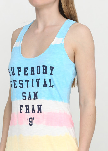 Комбинированное кэжуал платье Superdry с надписью