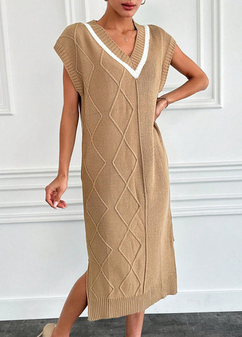 Демисезонный женский сарафан SHEIN однотонный