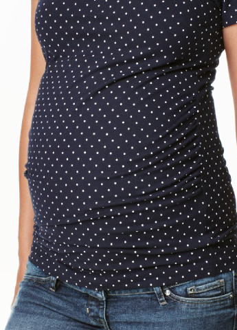 Темно-синя літня футболка для вагітних H&M