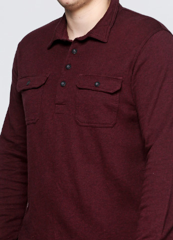Бордовая футболка-поло для мужчин Merona однотонная