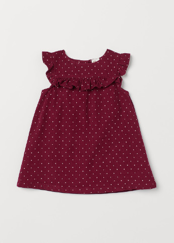Бордовое платье H&M (201223414)