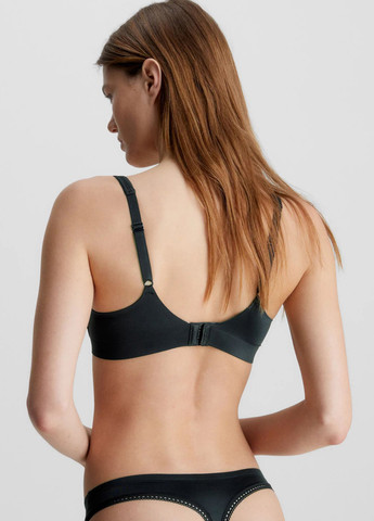 Чёрный бюстгальтер Calvin Klein с косточками полиамид