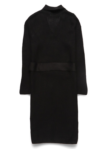 Черное кэжуал платье платье-свитер Studio однотонное