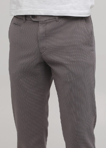 Серо-коричневые кэжуал демисезонные прямые брюки Lagrand