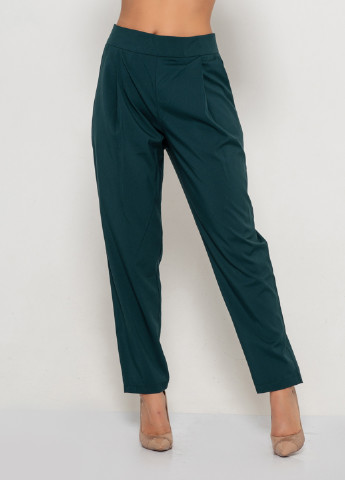 Зеленые классические демисезонные прямые брюки Issa